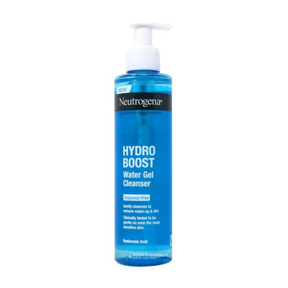 Neutrogena hydro boost water gel cleanser 200ml hydrating face wash with hyaluronic acid for soft smooth skin
