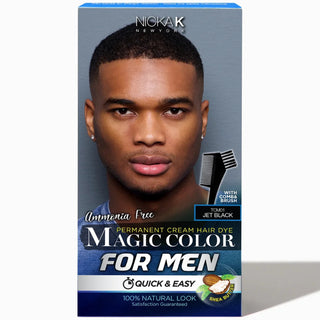 Nicka K New York Magic Color for men tcm01 jet black permanent hair dye grey coverage natural shine long lasting grooming hair color men