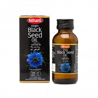 niharti virgin black seed oil pure kalonji oil natural hair and skin care nourishing herbal oil for scalp and hydration
