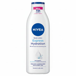 nivea express hydration body lotion 250ml fast absorbing moisture dry skin care smooth soft skin non greasy lightweight lotion