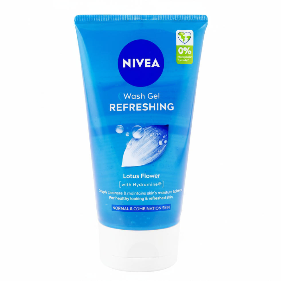 Nivea lotus flower face wash 150ml glycerin cleanser for normal and combination skin