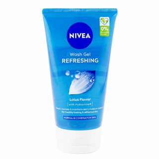 Nivea lotus flower face wash 150ml glycerin cleanser for normal and combination skin