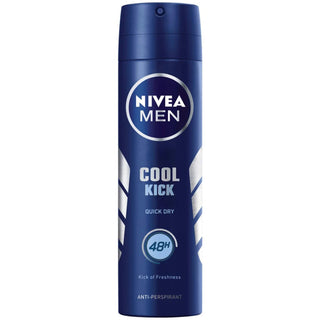 nivea men cool kick deodorant spray 250ml anti perspirant 48h protection cooling freshness sweat control men body spray