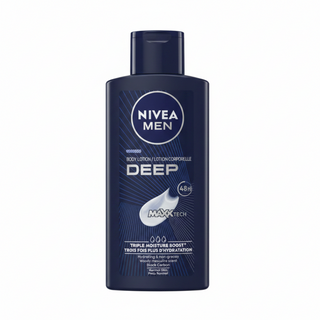 Nivea Men Deep body lotion 400ml hydrating moisturizer for smooth healthy skin