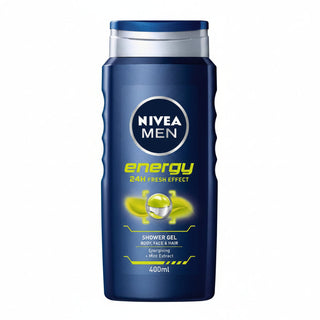 nivea men energy shower gel 250ml 24h fresh effect citrus body face hair cleanser