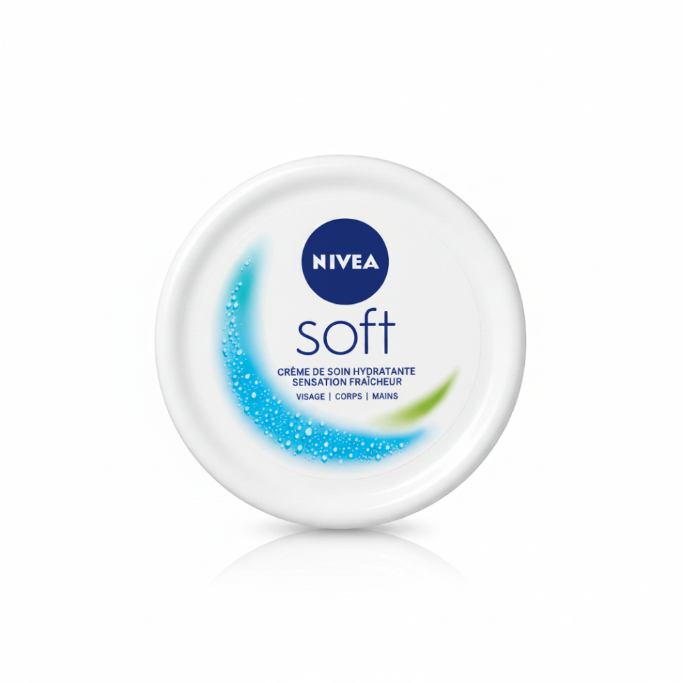 nivea refreshingly soft moisturizing cream 200ml light hydration face body hands non greasy soft smooth skin care