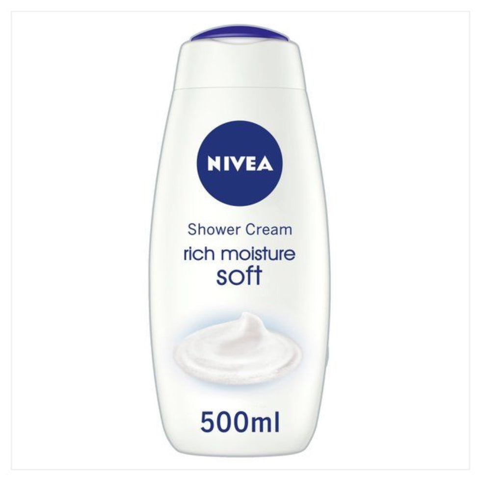 nivea rich moisture soft shower cream 250ml for deep hydration soft smooth nourished skin