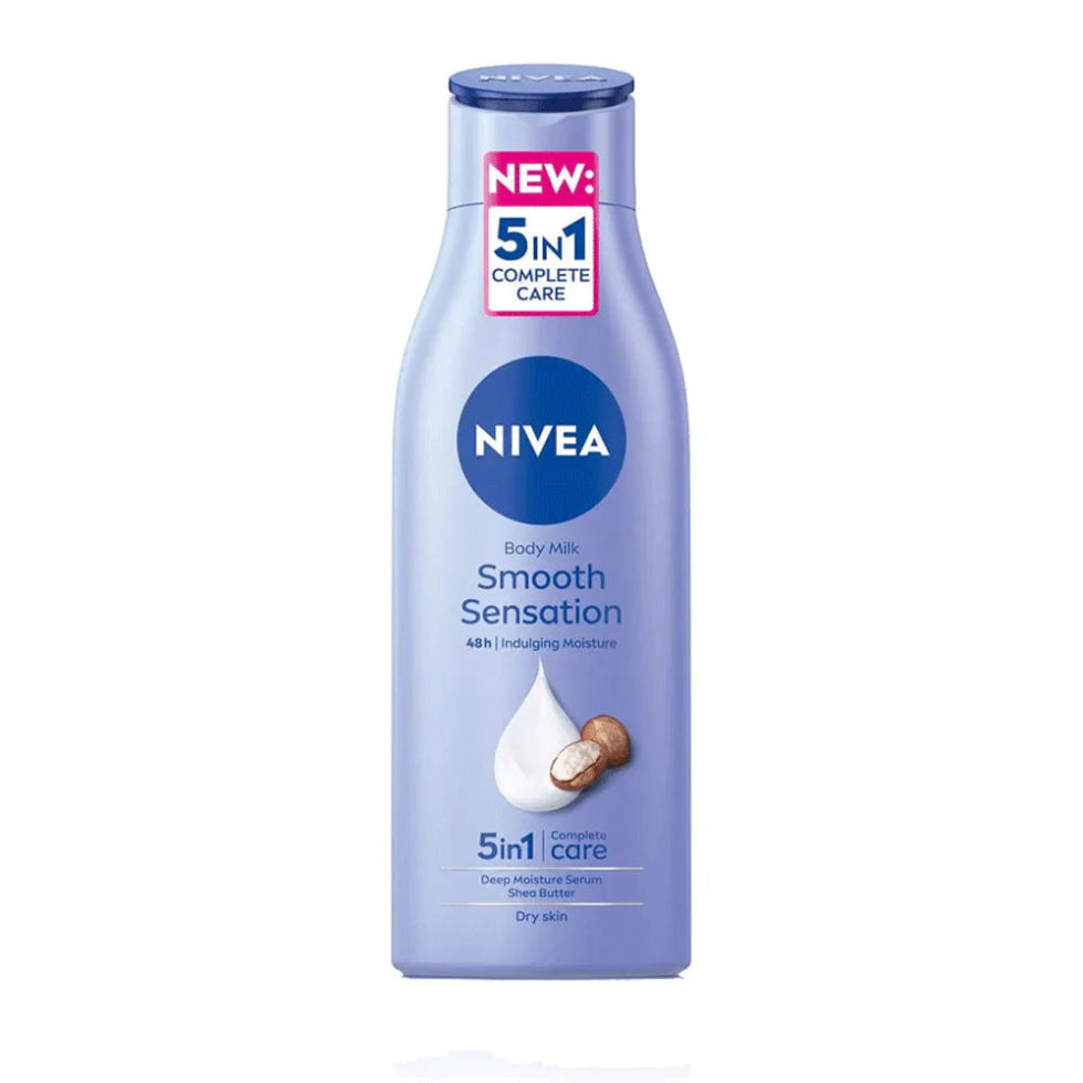 nivea smooth sensation body lotion shea butter 400ml deep moisture dry skin care soft smooth hydrated skin non greasy lotion