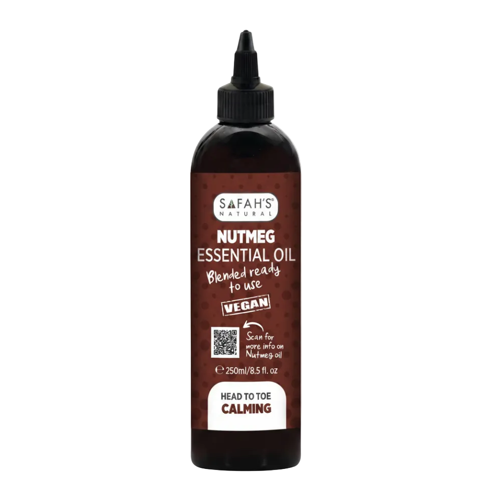 nutmeg essential oil 250ml warm spicy aromatherapy stress relief muscle comfort oil
