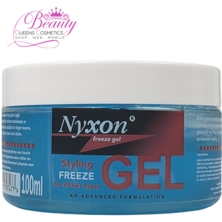 Nyxon Styling Freeze Gel 100ml- Strong Hold Styling Gel for Lasting Control & Shine