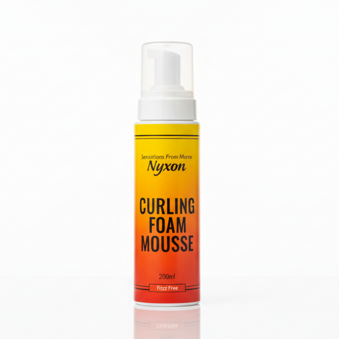 Nyxon curl foam mousse 200ml curl defining volume frizz control soft bouncy shiny hair
