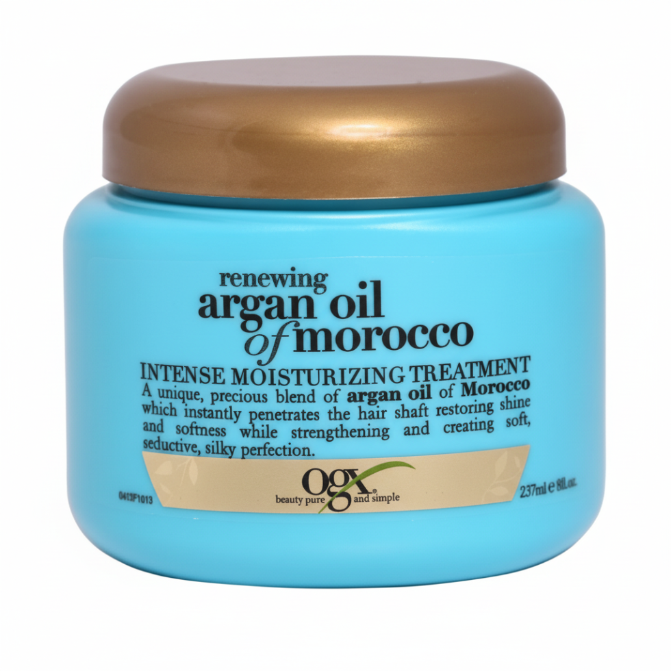 ogx argan oil of morocco intense moisturizing treatment 237ml deep hair repair hydrating hair mask smooth shiny soft hair treatment