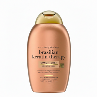 ogx brazilian keratin therapy conditioner 385ml smooth sleek hair care frizz control keratin infused hair smoothing conditioner