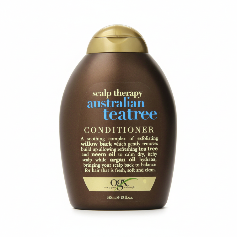 ogx scalp therapy australian tea tree conditioner 385ml soothing scalp care hydrating conditioner reduces dryness refreshes scalp hair care