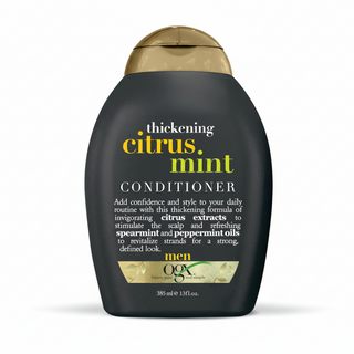 ogx thickening citrus mint conditioner 385ml volumizing refreshing hair care adds body volume lightweight conditioner for fine hair