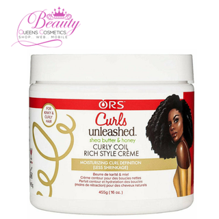ORS Curls Unleashed Curly Coil Rich Style Creme 455g | Moisturize & Define Curls