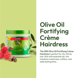 ORS Olive Oil & Castor Oil Fortifying Hair Cream 170g | Strengthen & Shine Hair