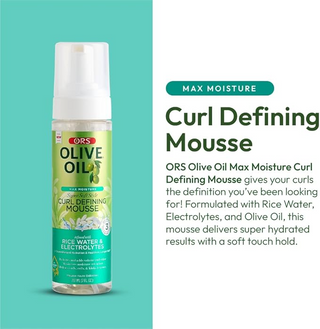 ORS Olive Oil Max Moisture Curl Defining Mousse 207ml | Hydrate, Define & Revitalize Curls