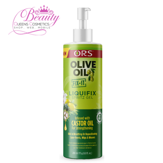 ORS Olive Oil FIX-IT Liquifix Spritz Gel 200ml | Sleek, Hold & Edge Protection