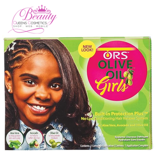 ORS Olive Oil Girls Built-In Protection Plus No-Lye Conditioning Hair Relaxer System – 1 Complete Application.