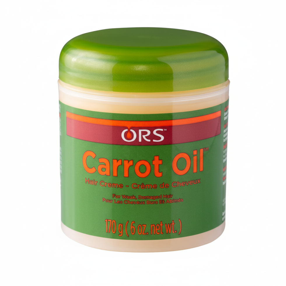 ors carrot oil hair cream 170g for strengthening repairing and nourishing weak damaged hair