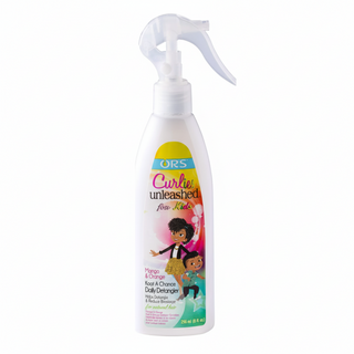 ors curlies unleashed kids mango orange detangler 236ml for softening and detangling curly hair