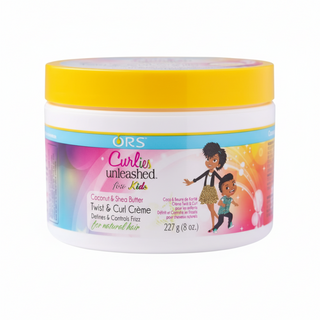 ors curlies unleashed kids coconut shea twist curl creme 227g for defining moisturizing and styling curls