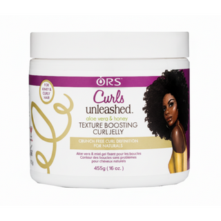 ors curls unleashed aloe vera honey curl jelly 455g for defining boosting and smoothing natural curls