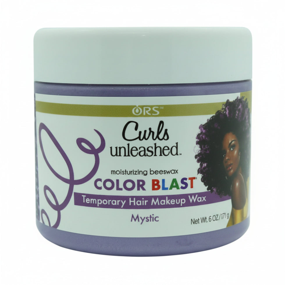 ors curls unleashed mystic color blast wax for bold temporary metallic defined frizz free shiny curls