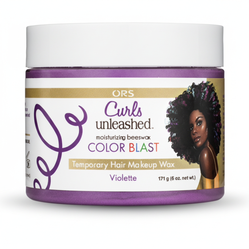 ors curls unleashed violette color blast wax for bold purple defined frizz free shiny curls
