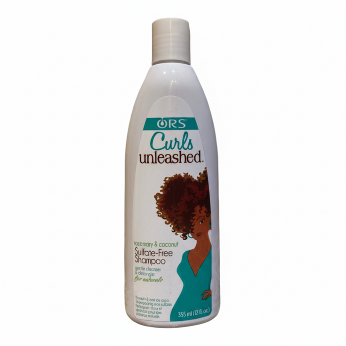 ORS Curls Unleashed Rosemary Coconut Shampoo 355ml | Gentle Sulfate-Free Cleanse
