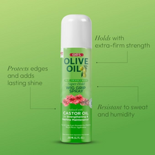 ors fix it wig grip spray with castor oil for extreme hold sleek frizz free secure wig and weave styling
