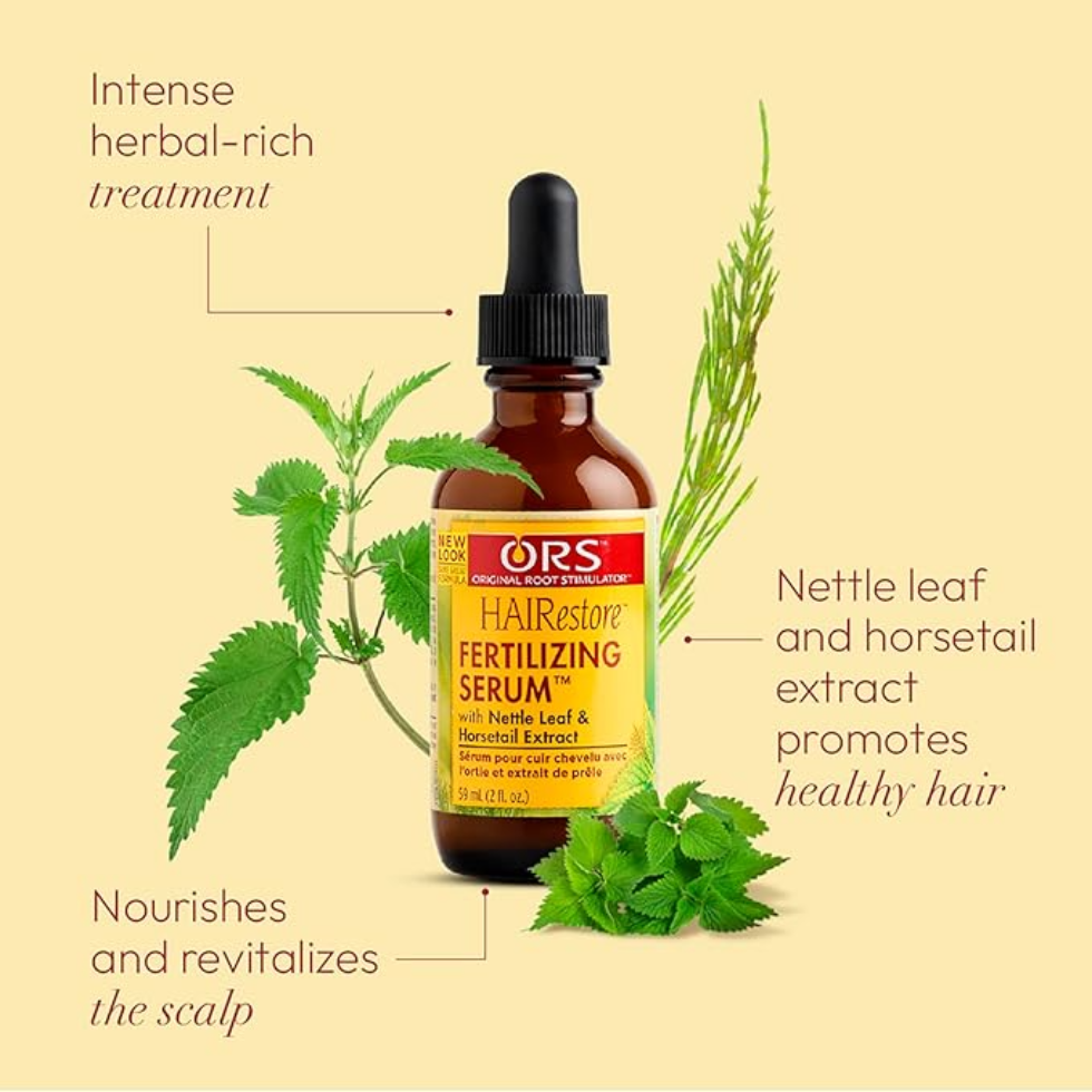 ors hairestore fertilizing serum for scalp stimulation stronger fuller healthy hair growth support