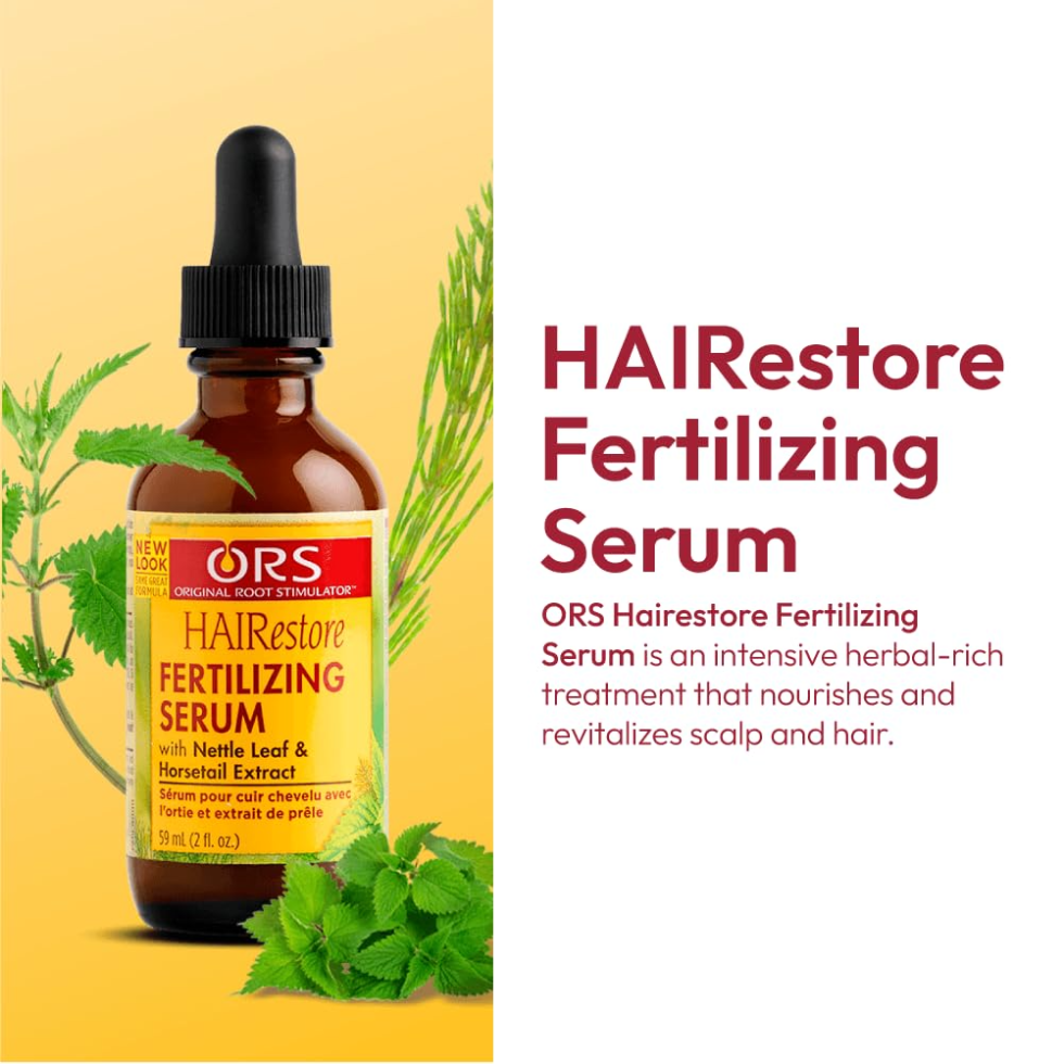 ors hairestore fertilizing serum for scalp stimulation stronger fuller healthy hair growth support