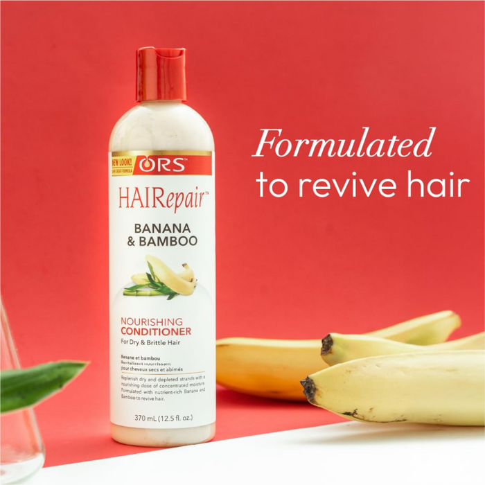ORS HAIRrepair Banana Bamboo Conditioner 370ml | Strengthen & Nourish Hair