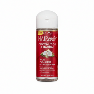 ors hairrepair coconut baobab hair polisher 177ml for shine repair and smoothing frizz damaged hair