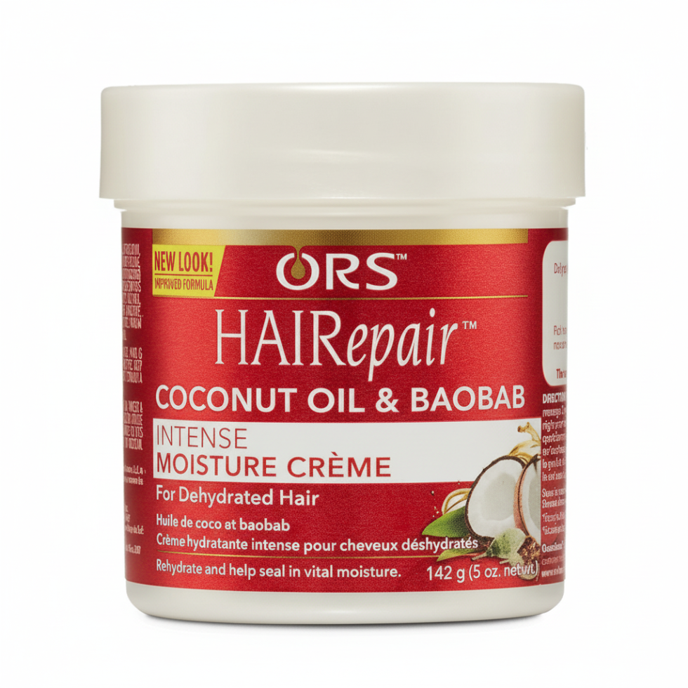 ors hairrepair coconut baobab moisture creme 142g for hydrating repairing and softening dry damaged hair