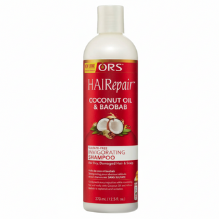 ors hairrepair coconut baobab sulfate free shampoo 370ml for cleansing hydrating and reviving hair
