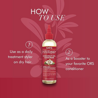 ors hairrepair coconut baobab vital oils 127ml for hydrating strengthening and adding shine to hair