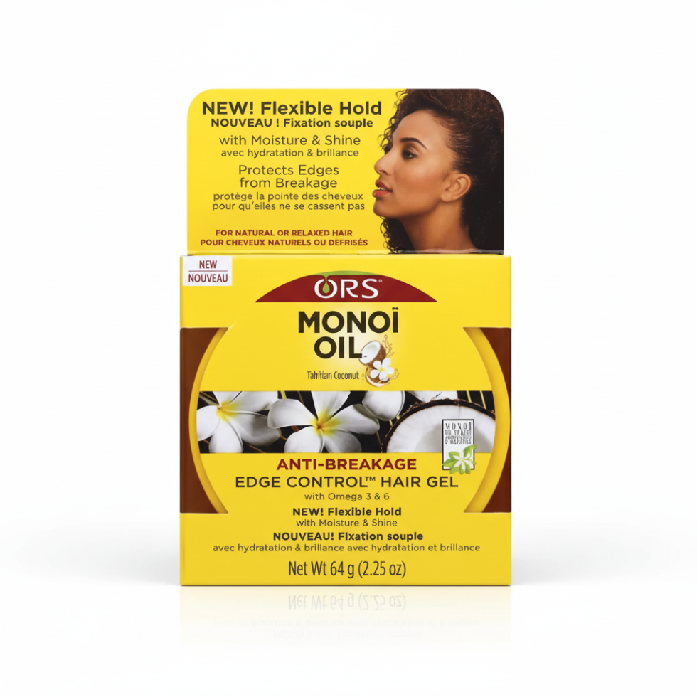 ors monoi oil edge control gel 64g for smoothing shining and protecting hair edges