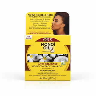 ors monoi oil edge control gel 64g for smoothing shining and protecting hair edges