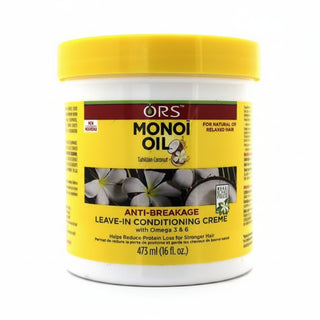 ors monoi oil leave in conditioning creme 473ml for anti breakage hydrating and strengthening hair
