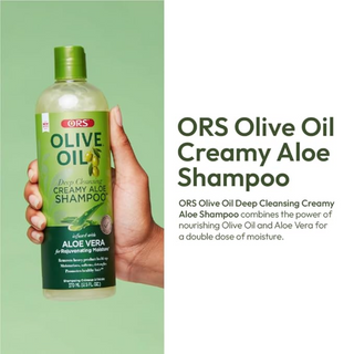 ors olive oil aloe shampoo for hydrating cleanse soft smooth frizz free shiny healthy hair