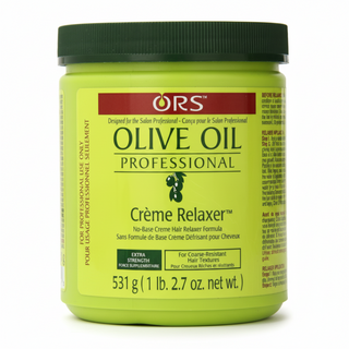 ors olive oil creme relaxer extra strength for salon straight sleek smooth frizz free shiny hair
