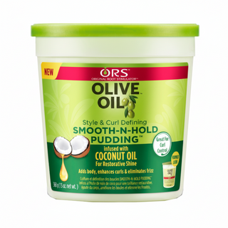 ors olive oil curl defining pudding for moisturized smooth frizz free soft shiny defined bouncy curls
