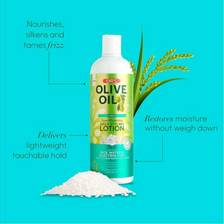 ors olive oil daily styling lotion for hydrated smooth frizz free soft shiny healthy manageable hair