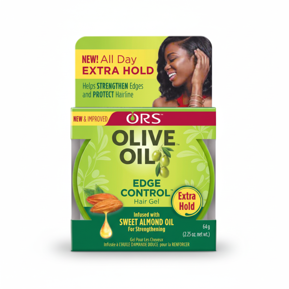 ors olive oil edge control gel extra hold for sleek smooth defined frizz free long lasting edges