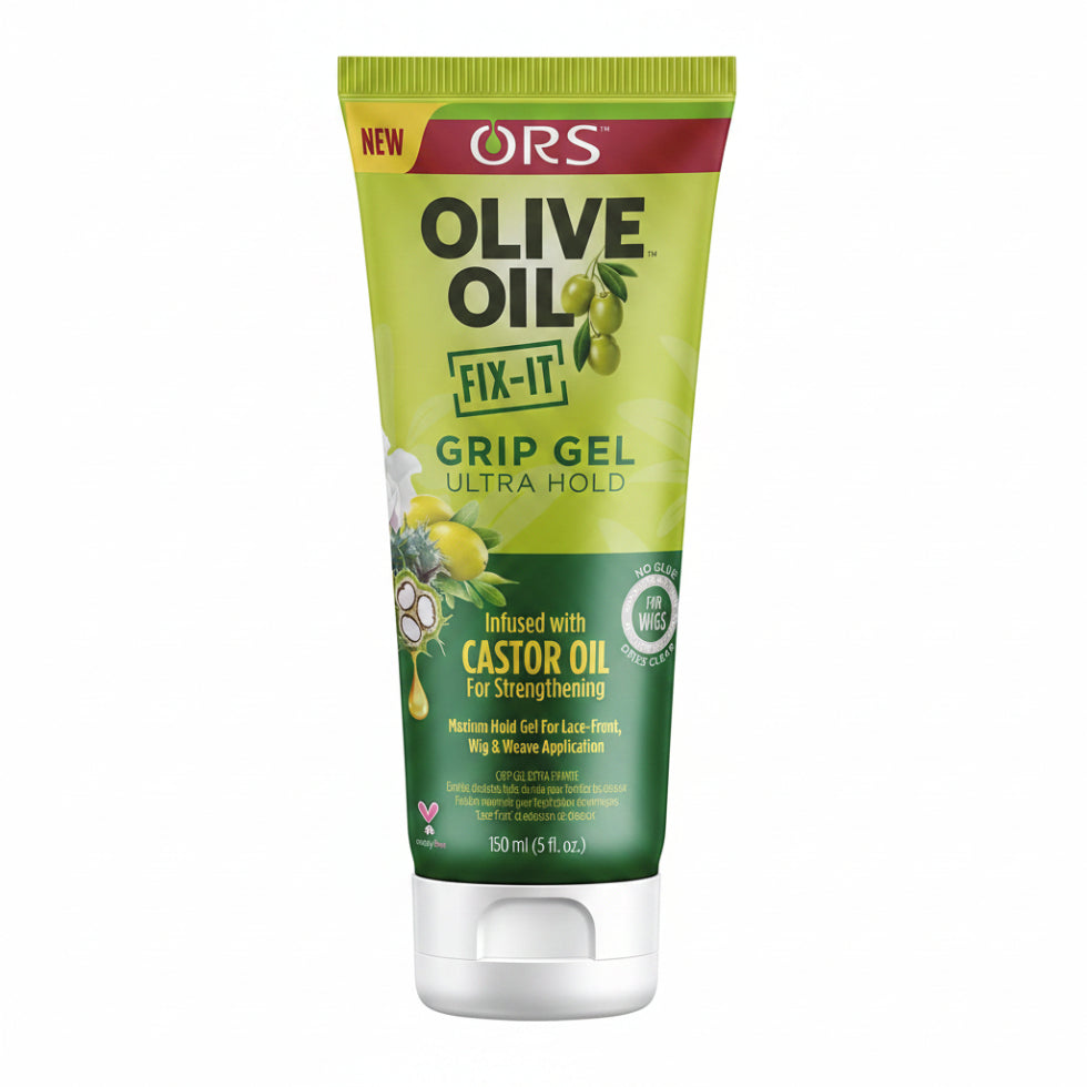 ors olive oil fix it grip gel ultra hold for sleek secure frizz free long lasting wig and hair styling