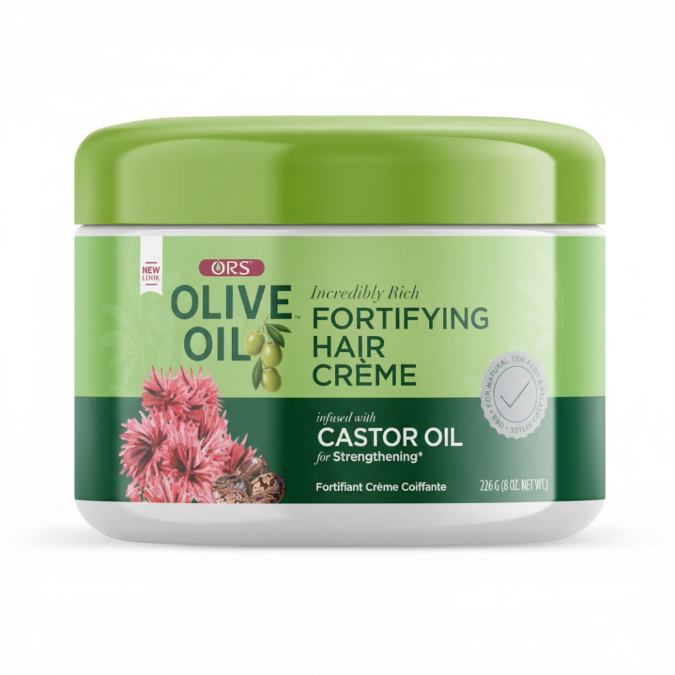 ors olive oil fortifying hair creme with castor oil for strong soft smooth frizz free healthy hair