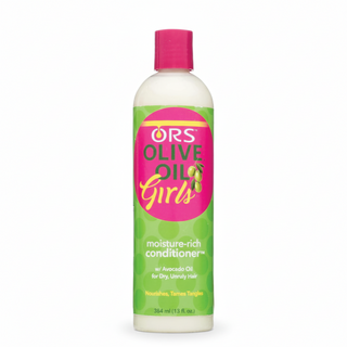 ors olive oil girls moisture rich conditioner 384ml with avocado oil for soft smooth detangled hair